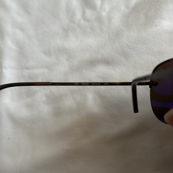 John Varvatos Aviator Sunglasses Brown Frame Brown Lenses Men - Picture 5 of 6